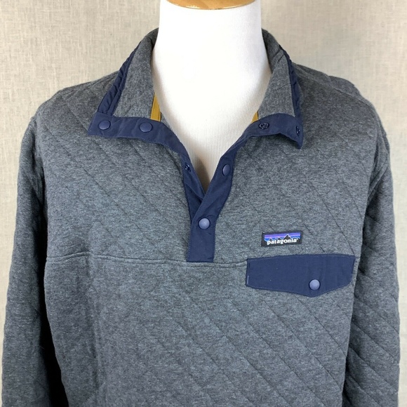 Patagonia Other - Patagonia GrayQuilted Snap T Pullover Sweatshirt
